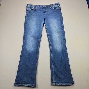 Silver Jeans Elyse Slim Bootcut Medium Wash Stretch Denim Womens Size 31x31